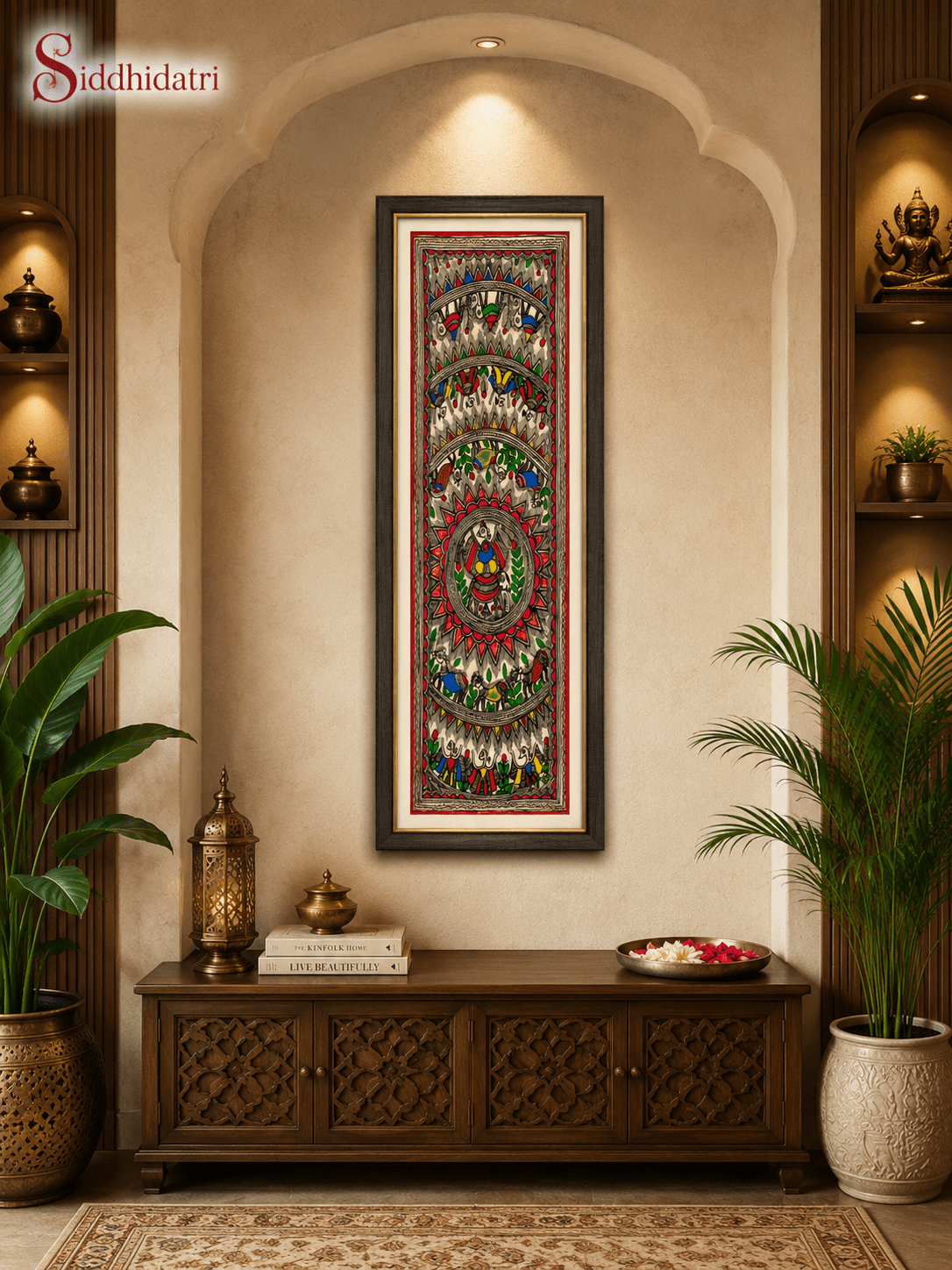 Authentic Godna Style Madhubani Animal & Bird Painting