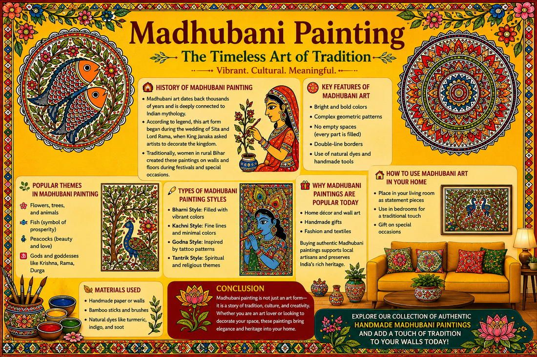 🖼️ Why Madhubani Paintings Are Perfect for Home Décor