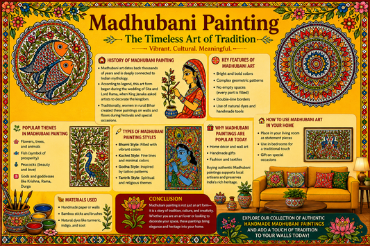 🖼️ Why Madhubani Paintings Are Perfect for Home Décor